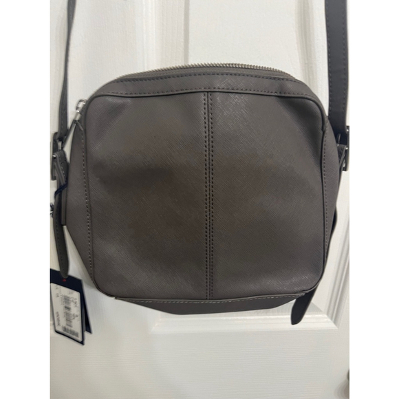 NWT Authentic Armani Jeans Leather Gray Crossbody Bag - Picture 11 of 12